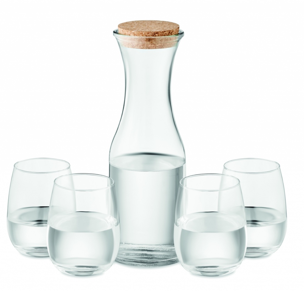 Logotrade corporate gift image of: Set of recycled glass drink