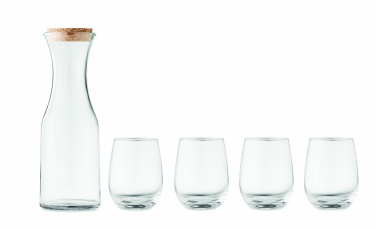 Logotrade business gift image of: Set of recycled glass drink
