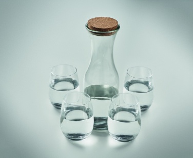 Logo trade promotional items image of: Set of recycled glass drink