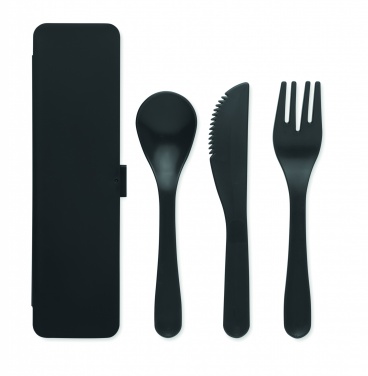 Logotrade corporate gift image of: Cutlery set recycled PP