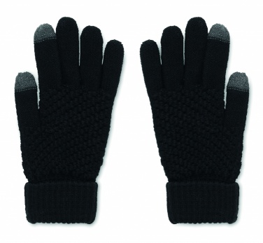 Logo trade promotional gifts picture of: Rpet tactile gloves