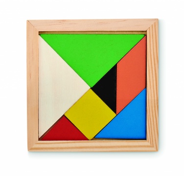 Logotrade promotional merchandise picture of: Tangram puzzle in wood