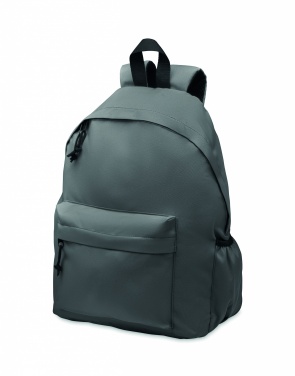 Logo trade promotional giveaways picture of: 600D RPET polyester backpack