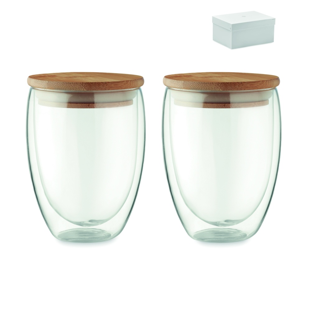 Logotrade promotional merchandise image of: Set of 2 glasses 350 ml in box