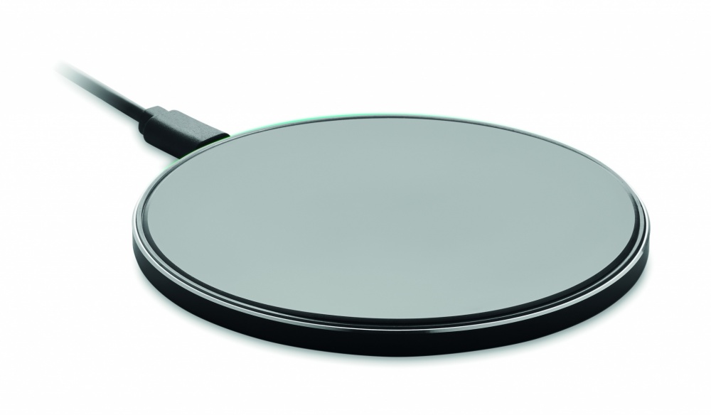 Logo trade advertising product photo of: Glass wireless 10W charger