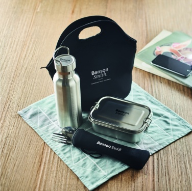 Logotrade promotional item picture of: Lunch set in stainless steel