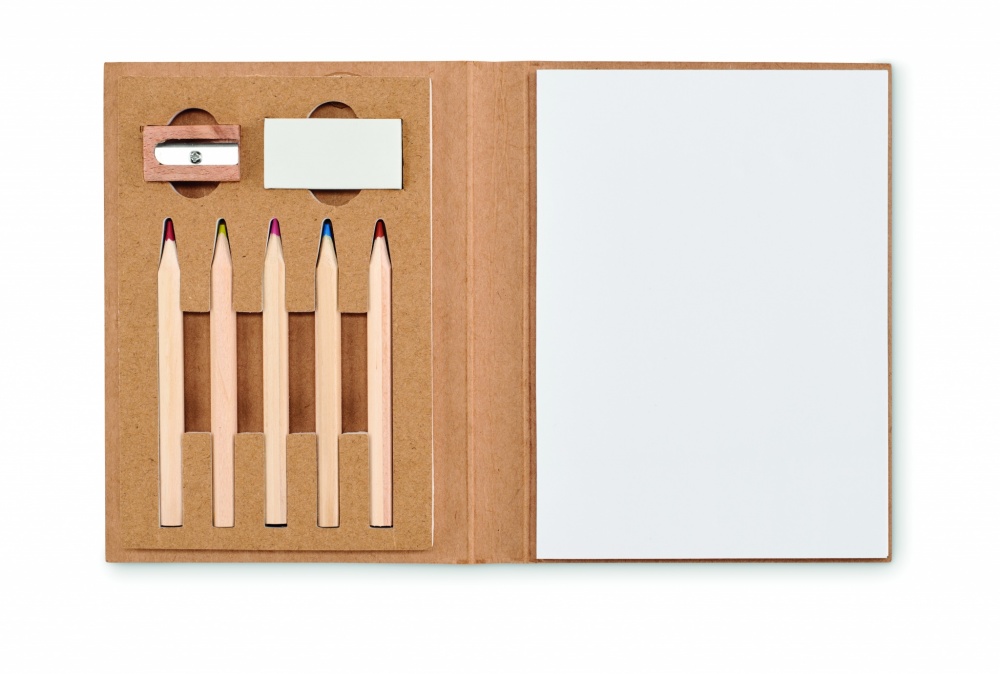 Logo trade promotional merchandise photo of: Kids 60 sheet drawing set