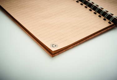 Logo trade business gifts image of: A5 ring bound Bamboo notebook