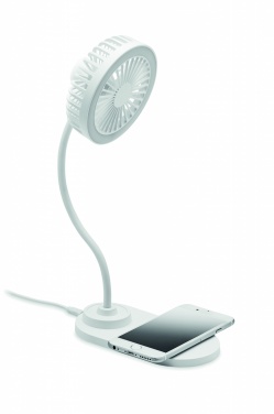 Logotrade business gifts photo of: Desktop charger fan with light