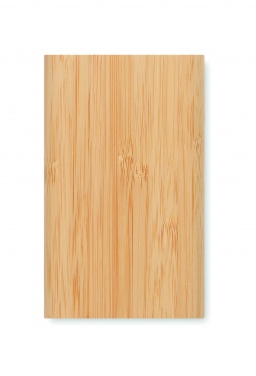 Logo trade promotional giveaway photo of: 4000 mAh Bamboo power bank