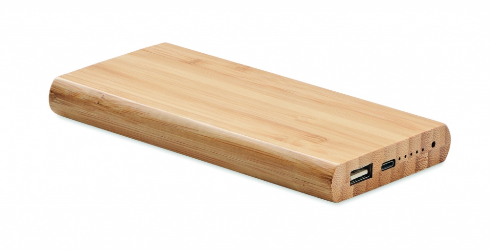 Logotrade advertising product image of: 6000 mAh Bamboo power bank