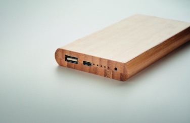 Logotrade advertising product image of: 6000 mAh Bamboo power bank