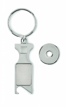 Logo trade corporate gifts image of: Euro Token key ring Porvoo