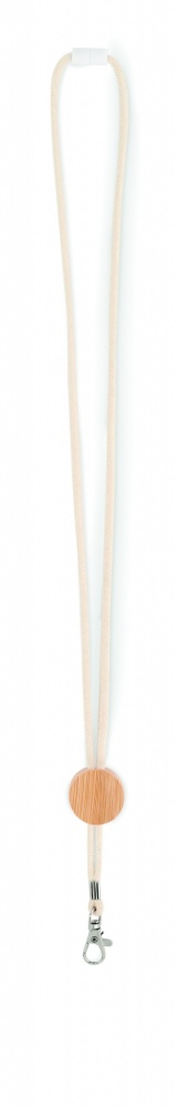 Logo trade promotional items image of: Cotton Lanyard with metal hook