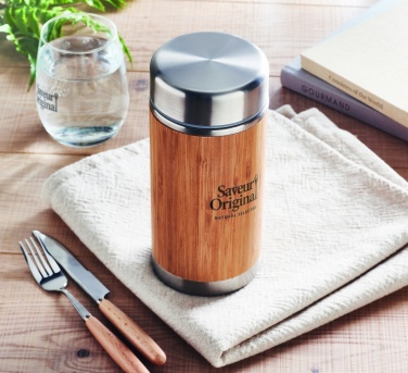 Logo trade promotional merchandise photo of: Double wall food jar 600 ml