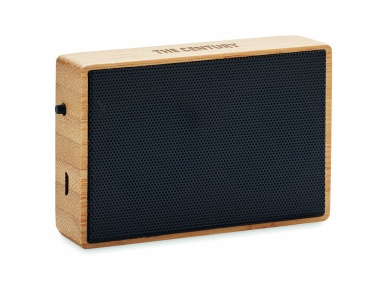 Logotrade promotional giveaways photo of: Solar bamboo wireless speaker