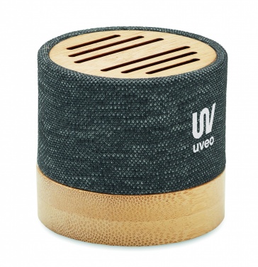 Logotrade promotional giveaway picture of: Bamboo RPET wireless speaker