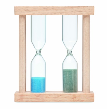 Logotrade advertising product image of: Set of 2 wooden sand timers
