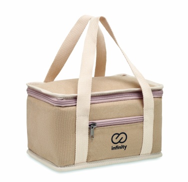 Logo trade promotional items picture of: 6 can cool bag canvas 320gr/m²