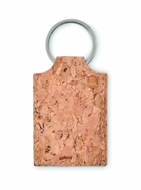 Logotrade promotional merchandise picture of: Rectangular cork key ring Imatra