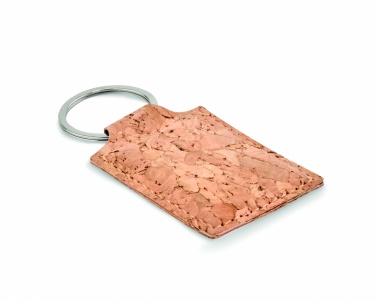 Logotrade promotional product picture of: Rectangular cork key ring Imatra