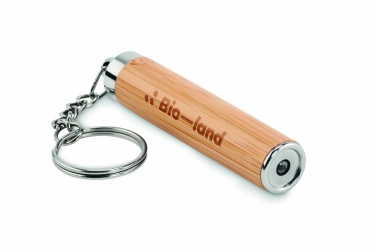 Logotrade promotional giveaway image of: Mini bamboo torch with keyring