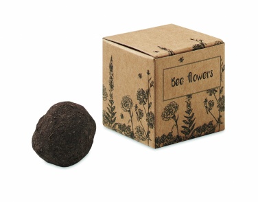 Logo trade promotional merchandise picture of: Seed bomb with bee flowers