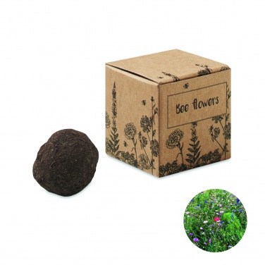 Logo trade promotional giveaways image of: Seed bomb with bee flowers