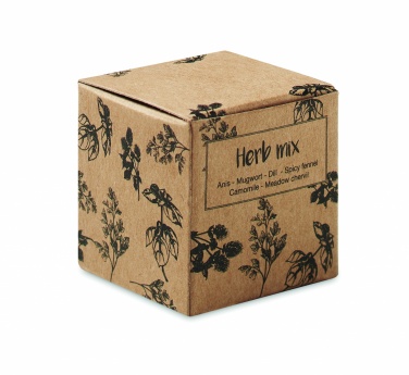 Logo trade corporate gifts picture of: Herb seed bomb in carton box