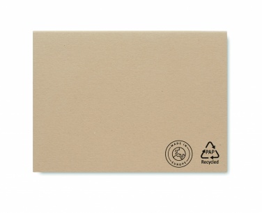 Logo trade promotional merchandise picture of: Recycled paper memo block