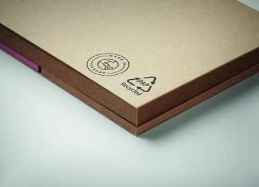 Logo trade promotional products image of: Recycled paper memo set