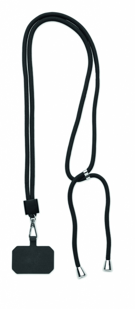 Logo trade promotional merchandise photo of: RPET Phone holder lanyard