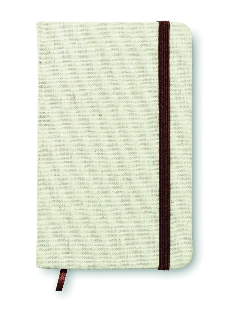Logotrade promotional item image of: A6 canvas notebook lined