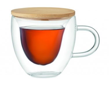 Logo trade promotional gifts image of: Double wall borosilicate glass
