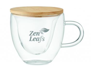 Logo trade promotional products image of: Double wall borosilicate glass