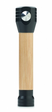 Logotrade advertising product picture of: 3-in-1 bamboo flashlight with an emergency hammer and seatbelt cutter