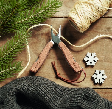 Logotrade promotional giveaway picture of: Multi tool pocket knife cork