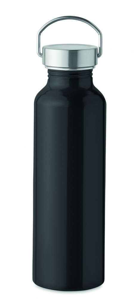 Logotrade promotional merchandise picture of: Recycled aluminum bottle 500 ml with a stainless steel handle cap