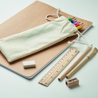 Logo trade business gifts image of: Kids drawing set in drawstring