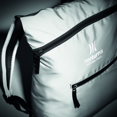 Logo trade promotional gift photo of: Foldable reflective sports bag