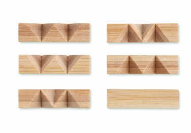Logo trade promotional products image of: Bamboo brain teaser star shape