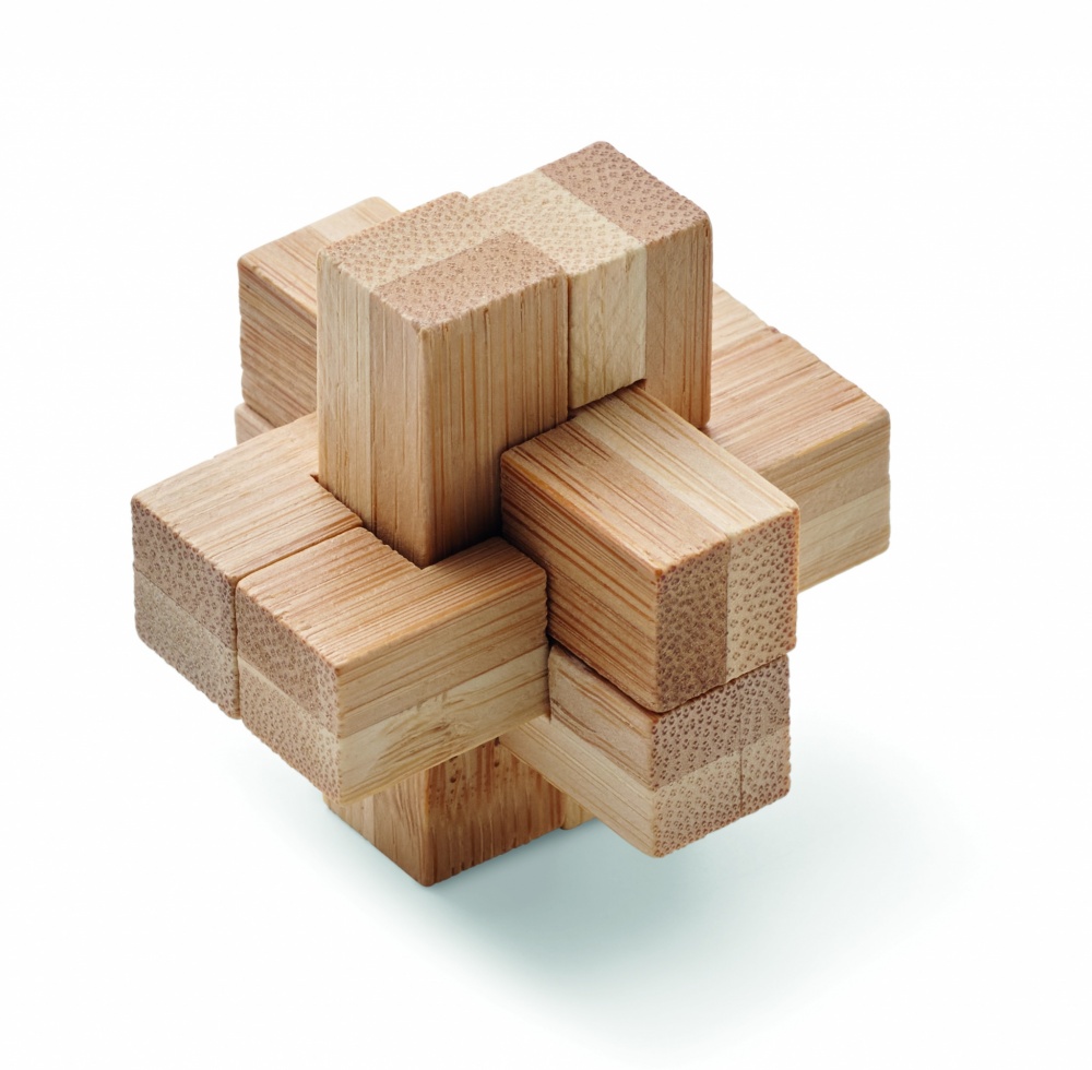 Logotrade promotional items photo of: Bamboo brain teaser puzzle