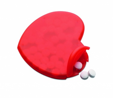 Logo trade business gift photo of: Heart shape peppermint box