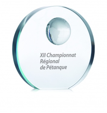 Logo trade advertising products picture of: Globe glass trophy