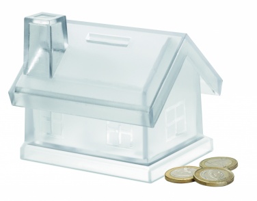 Logotrade promotional items photo of: Plastic house coin bank