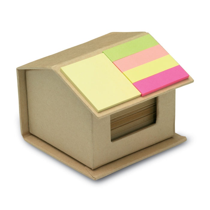 Logo trade corporate gifts image of: Memo/sticky notes pad recycled