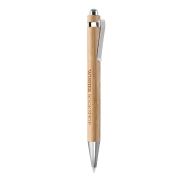 Logotrade promotional item picture of: Bamboo automatic ball pen