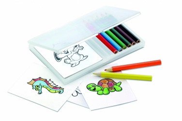 Logo trade promotional item photo of: Wooden pencil colouring set