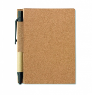 Logo trade promotional gifts picture of: Recycled notebook with pen