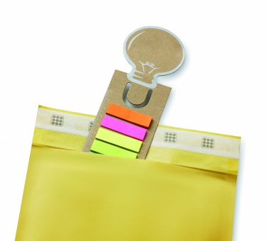Logo trade promotional merchandise picture of: Bookmark with sticky memo pad
